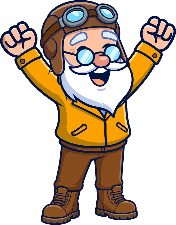 Professor Skybeard jubelt
